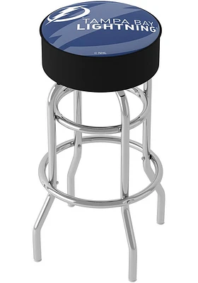 Tampa Bay Lightning Wordmark and Logo Foam Padded Pub Stool - Blue