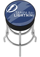 Tampa Bay Lightning Wordmark and Logo Foam Padded Pub Stool - Blue