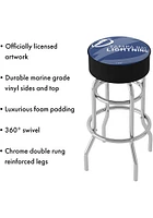 Tampa Bay Lightning Wordmark and Logo Foam Padded Pub Stool - Blue