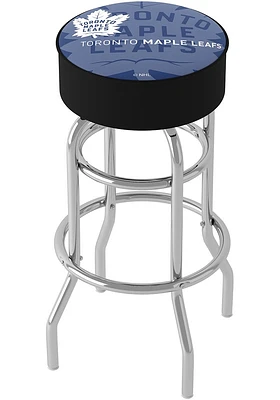 Toronto Maple Leafs Wordmark and Logo Foam Padded Pub Stool - Blue