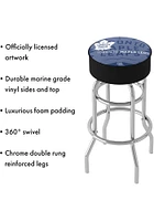 Toronto Maple Leafs Wordmark and Logo Foam Padded Pub Stool - Blue