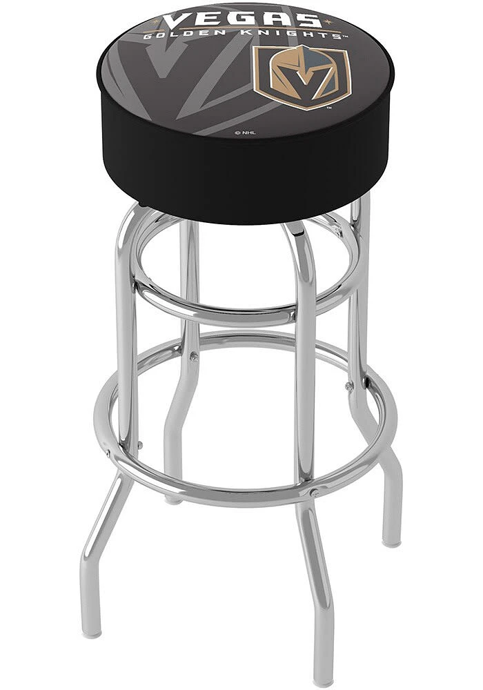 Vegas Golden Knights Wordmark and Logo Foam Padded Pub Stool - Black