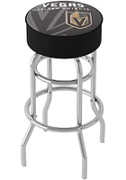 Vegas Golden Knights Wordmark and Logo Foam Padded Pub Stool - Black