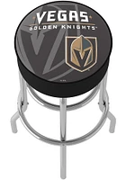 Vegas Golden Knights Wordmark and Logo Foam Padded Pub Stool - Black