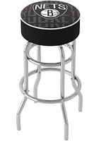 Brooklyn Nets City Foam Padded Pub Stool - White