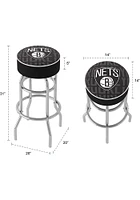 Brooklyn Nets City Foam Padded Pub Stool - White