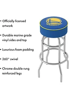 Golden State Warriors City Foam Padded Pub Stool - Yellow