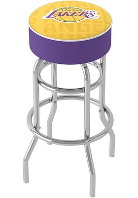Los Angeles Lakers City Foam Padded Pub Stool - Yellow