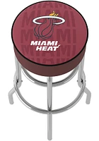 Miami Heat City Foam Padded Pub Stool - Red