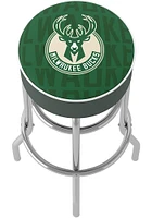 Milwaukee Bucks City Foam Padded Pub Stool - Green