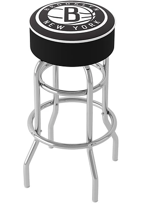 Brooklyn Nets Foam Padded Pub Stool - White