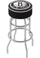 Brooklyn Nets Foam Padded Pub Stool - White
