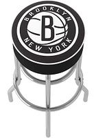 Brooklyn Nets Foam Padded Pub Stool - White