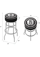 Brooklyn Nets Foam Padded Pub Stool - White