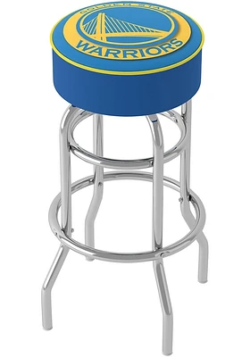 Golden State Warriors Logo Foam Padded Pub Stool - Yellow