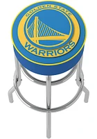 Golden State Warriors Logo Foam Padded Pub Stool - Yellow