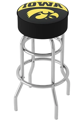 Iowa Hawkeyes Logo Foam Padded Pub Stool - Yellow