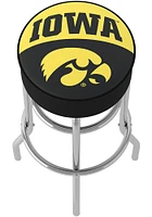 Iowa Hawkeyes Logo Foam Padded Pub Stool - Yellow