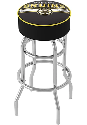 Boston Bruins Logo Foam Padded Pub Stool - Yellow