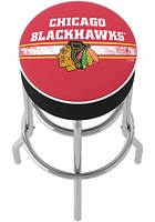 Chicago Blackhawks Logo Foam Padded Pub Stool - Red