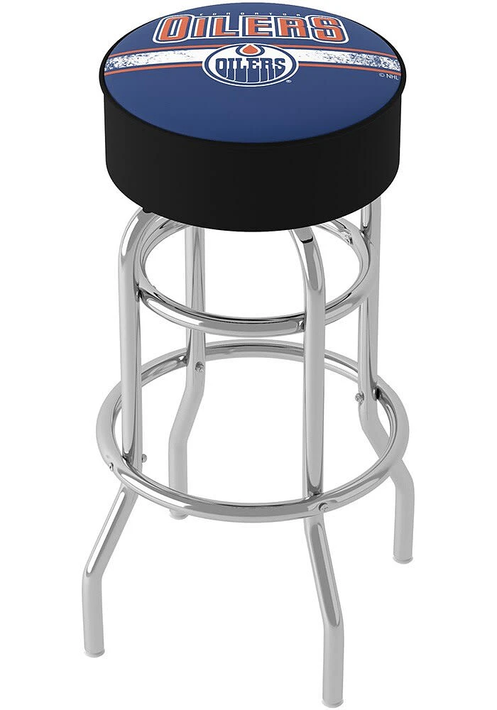 Edmonton Oilers Foam Padded Pub Stool - Blue