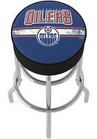 Edmonton Oilers Foam Padded Pub Stool - Blue