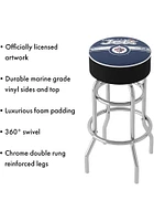 Winnipeg Jets Foam Padded Pub Stool - White