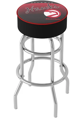 Atlanta Hawks Hardwood Classic Foam Padded Pub Stool - Red
