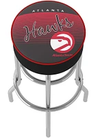 Atlanta Hawks Hardwood Classic Foam Padded Pub Stool - Red