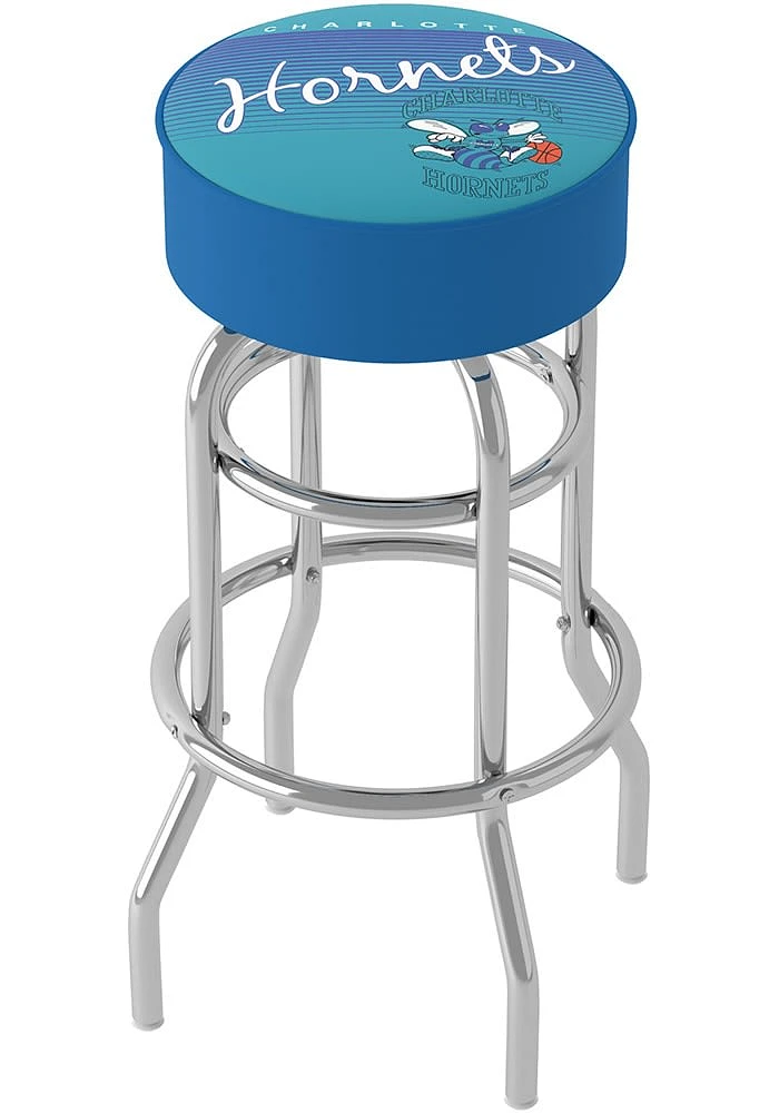 Charlotte Hornets Hardwood Classic Foam Padded Pub Stool - Blue