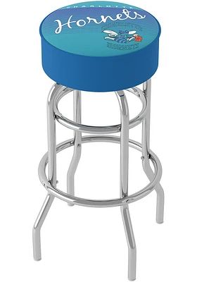 Charlotte Hornets Hardwood Classic Foam Padded Pub Stool - Blue