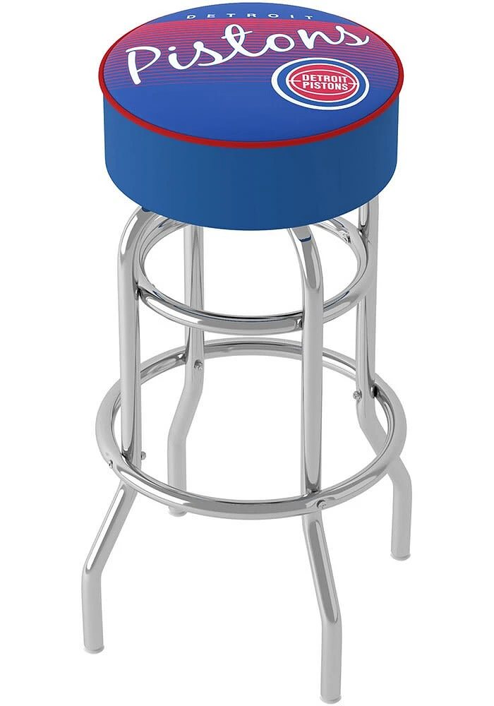 Detroit Pistons Hardwood Classic Foam Padded Pub Stool - Red