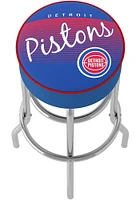 Detroit Pistons Hardwood Classic Foam Padded Pub Stool - Red