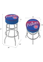 Detroit Pistons Hardwood Classic Foam Padded Pub Stool - Red