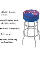 Detroit Pistons Hardwood Classic Foam Padded Pub Stool - Red