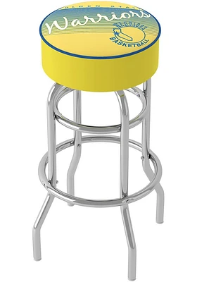 Golden State Warriors Hardwood Classic Foam Padded Pub Stool - Yellow