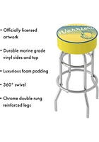 Golden State Warriors Hardwood Classic Foam Padded Pub Stool - Yellow