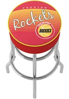 Houston Rockets Hardwood Classic Foam Padded Pub Stool - Red