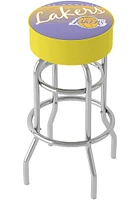Los Angeles Lakers Hardwood Classic Foam Padded Pub Stool - Yellow