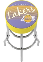 Los Angeles Lakers Hardwood Classic Foam Padded Pub Stool - Yellow
