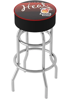 Miami Heat Hardwood Classic Foam Padded Pub Stool - Red