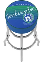 Minnesota Timberwolves Hardwood Classic Foam Padded Pub Stool - Blue
