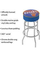 New York Knicks Hardwood Classic Foam Padded Pub Stool - Blue