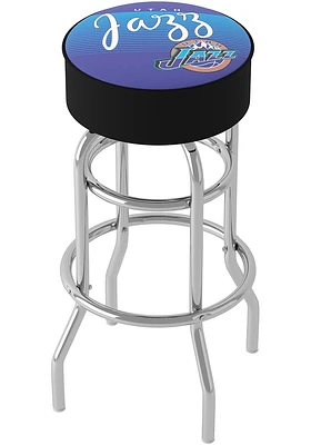 Utah Jazz Hardwood Classic Foam Padded Pub Stool - Blue
