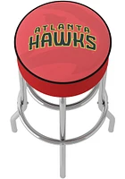 Atlanta Hawks Fade Foam Padded Pub Stool - Red