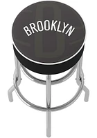 Brooklyn Nets Fade Foam Padded Pub Stool - White