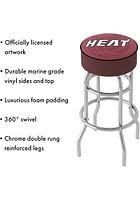 Miami Heat Fade Foam Padded Pub Stool - Red
