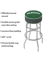 Milwaukee Bucks Fade Foam Padded Pub Stool - Green