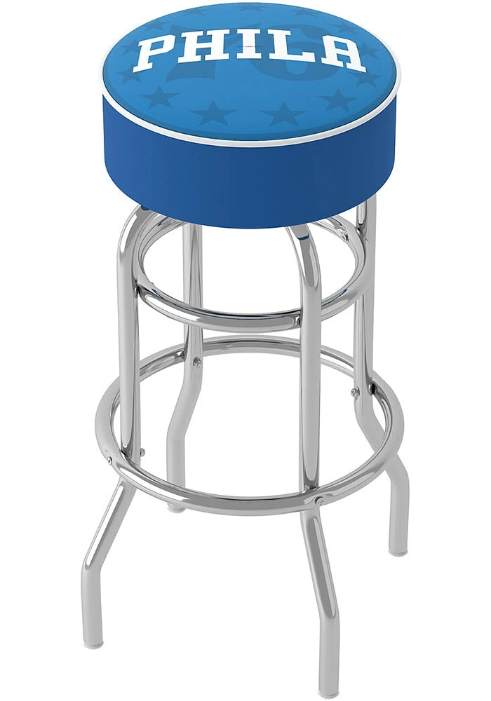 Philadelphia 76ers Fade Foam Padded Pub Stool - Blue