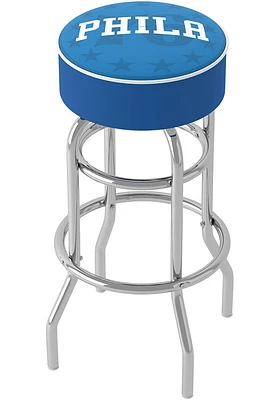 Philadelphia 76ers Fade Foam Padded Pub Stool - Blue